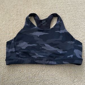 Black camo athleta sports bra